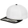 Gorra Snapback 6 panles ajustada Blanco/negro