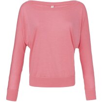 Camiseta ligera manga larga de mujer 115 gr fucsia