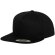 Gorra snapback de 5 paneles estilo urbano Negro/gris