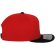 Gorra Snapback 6 panles ajustada Rojo/negro detalle 19
