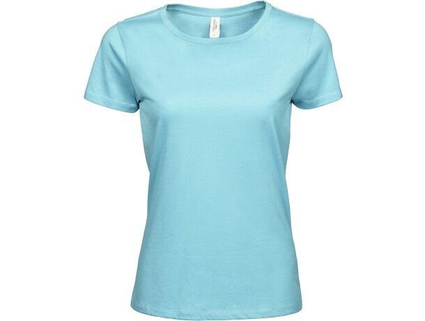 Camiseta serigrafiada económica Luxury mujer algodón ring-spun Gris oscuro detalle 4