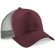 gorra sencilla con 5 paneles y rejilla trasera personalizada burdeos