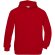 Sudadera con capucha niño algodón ring-spun 280 g/m2 Hooded Rojo
