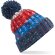 Gorro de invierno económico poliacrílico con base doblada Corkscrew Azul chili