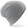 Gorro de algodón Slouch Beanie Gris brezo