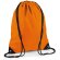 Bolsa mochila con cuerdas de poliéster impermeable Naranja