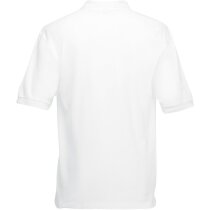 Polo unisex piqué manga corta 180 gr personalizado blanco Polo unisex piqué manga corta 180 gr personalizado blanco