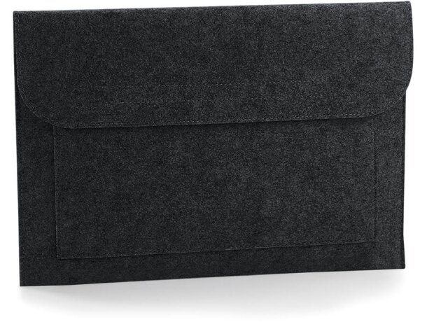 Funda fieltro portátil 15.6 con cierre Rip-Strip para documentos Gris deportivo detalle 3