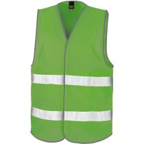Chaleco unisex de seguridad con bordes en negro personalizado Chaleco unisex de seguridad con bordes en negro personalizado