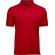 Polo unisex ajustado tejido mixto Rojo