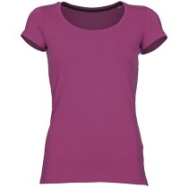 Camiseta de mujer entallada 170 gr fucsia Camiseta de mujer entallada 170 gr fucsia