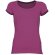 Camiseta de mujer entallada 170 gr grabada fucsia