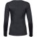 Camiseta manga larga personalizada de mujer algodón de fibra 220 g/m2 Gris oscuro detalle 1