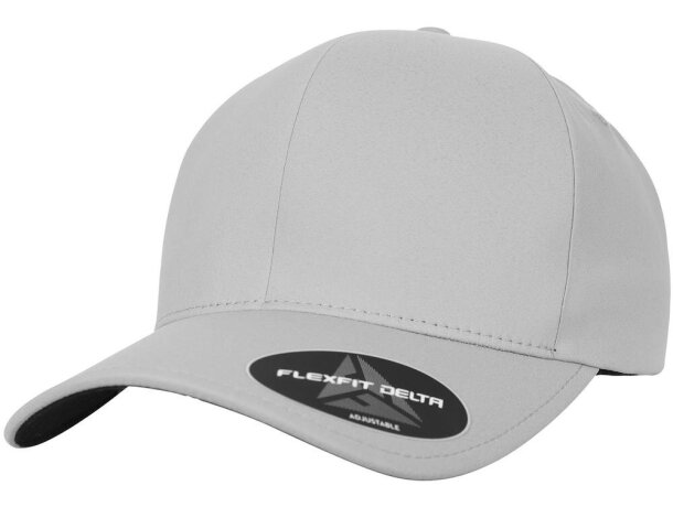 Gorra flexfit delta personalizada para publicidad Plata detalle 7