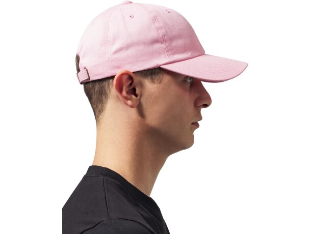 Gorra twill perfil bajo personalizadas para tu estilo único Rosa detalle 2