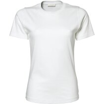 Camiseta de mujer 200 gr algodón liso blanca