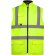 Chaleco reflectante impermeable con forro polar Fluo amarillo