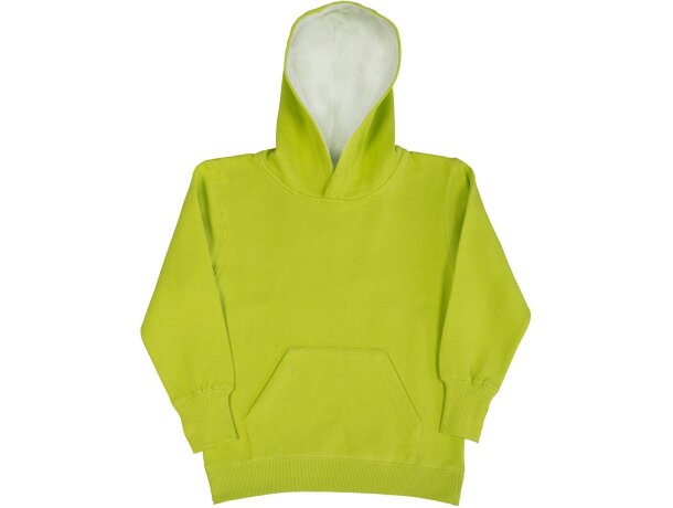 Sudadera Axapusco con capucha serigrafiadas y bolsillo canguro Naranja/marino detalle 3