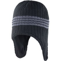 Gorro estilo peruano con orejeras personalizado negro Gorro estilo peruano con orejeras personalizado negro
