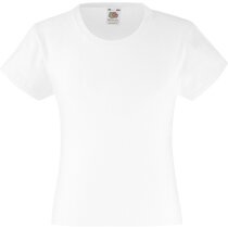 Camiseta de niña Valueweith 160 gr blanca