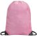 Bolsa mochila impermeable con cuerdas rosa claro