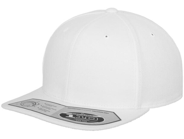 Gorras planas de algodón y elastano con visera plana Snapback Rojo/negro detalle 18