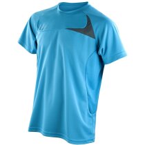 Camiseta Training Dash Spiro hombre personalizada blanco y gris