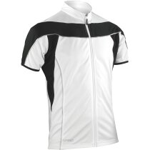 Camiseta de ciclista manga corta unisex 170 gr blanco y negro personalizado