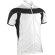 Camiseta de ciclista manga corta unisex 170 gr blanco y negro personalizado