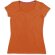 Camiseta de mujer entallada 135 gr personalizada naranja