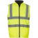 Chaleco de seguridad reversible con polar de hombre amarillo fluorescente