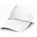 Gorra sencilla de color liso y 5 paneles blanca
