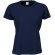 Camiseta de mujer 185 gr entallada personalizada azul marino