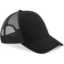 Gorra trucker con logo de poliéster con redecilla