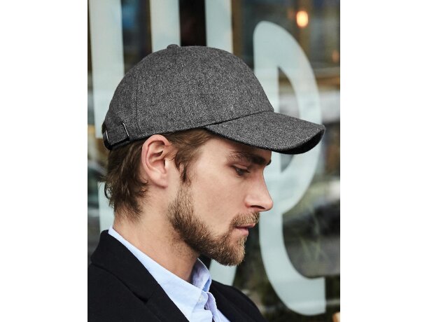 Gorra de 6 paneles unisex Carbon detalle 1