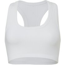 Top deportivo Nylon Spandex blanco Top deportivo Nylon Spandex blanco