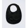 Babero bebé algodón orgánico ring spun niños 200 g/m2 Negro