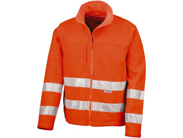 Chaqueta softshell Hi-Vis Amarillo fluorescente detalle 3