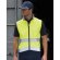 Chaleco softshell de seguridad imprimible Amarillo fluorescente/negro detalle 4