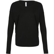 Camiseta mujer manga larga ajustada con logo Flowy