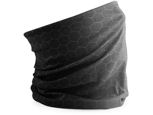 Bragas para cuello con logo Morf Geometric microfibra transpirable Melón detalle 4