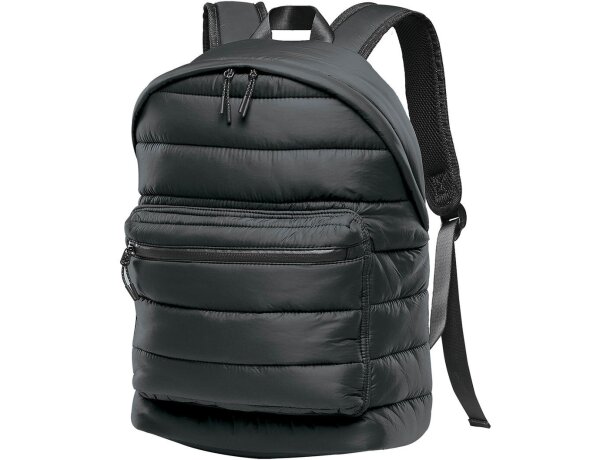 Mochila Stavanger acolchada nylon 16L corporativas con funda Gris antiguo detalle 3