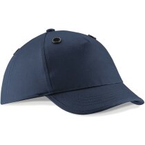 Gorra de algodón de alta calidad con cierre ajustable trasero con logo azul marino