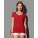 Camiseta de mujer entallada 135 gr Rojo carmesí detalle 1