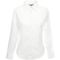 Camisa Popelin manga larga mujer  blanca