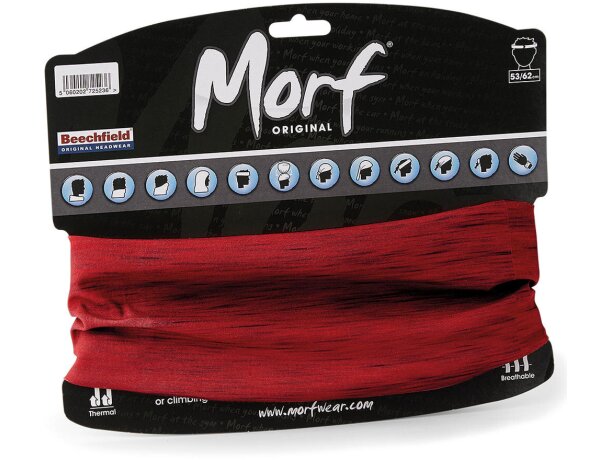 Braga de cuello Morf™marl Effect Rojo profundo detalle 2