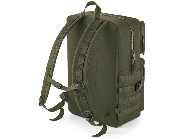 Mochila Tactical MOLLE estilo militar Verde militar detalle 1