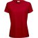 Camiseta de mujer 185 gr entallada Rojo