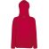 Sudadera ligera con capucha de mujer personalizada roja