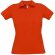 Polo de mujer manga corta 100% algodón Naranja